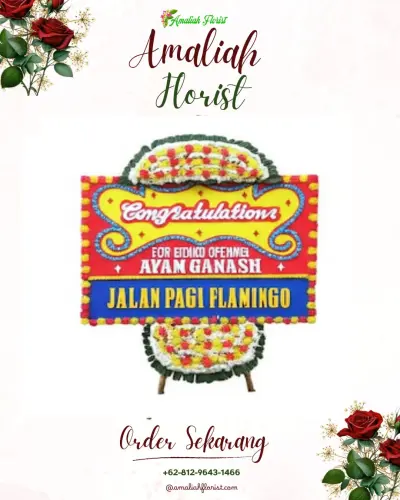 Bunga Papan Congratulation di Negeri Olok Gading